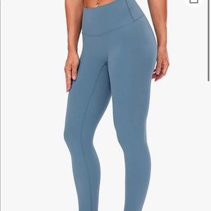 Blue gray workout leggings